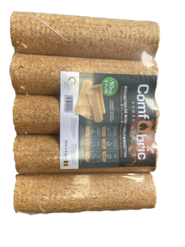 Paquet de bûches de bois compressés